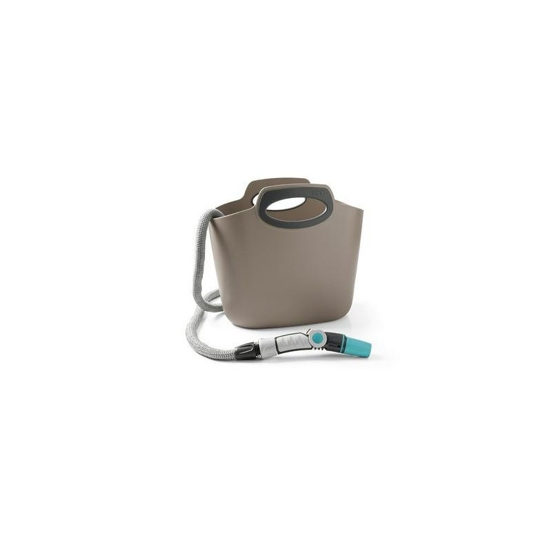 KIT MANGUERA BOLSA EXTENSIBLE 30M GRIS AQUAPOP