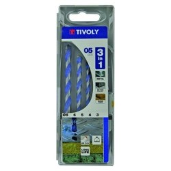 ESTUCHE BROCAS MULTI-MATERIAL 3 EN 1 3-4-5-6-8 MM