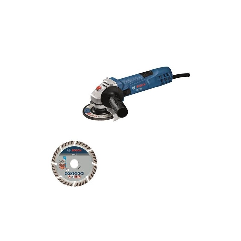 MINIAMOLADORA GWS 7-115 PROFESSIONAL 720W + DISCO