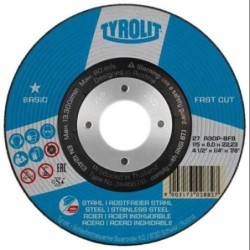 DISCO DESBASTE ACERO A30BF 178X6X22,2