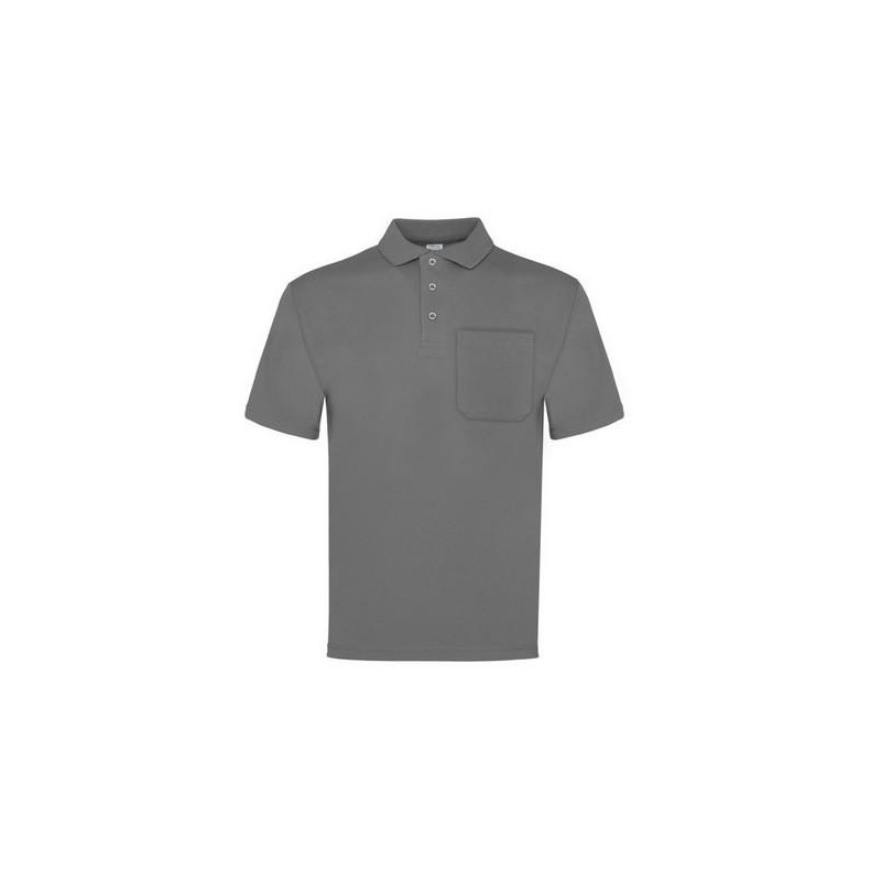 POLO M/CORTA GRIS 1 BOLSILLO T. XL 100-GR
