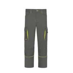 PANTALON STRETCH CON VIVOS FLUOR GRIS  L9000 T-42