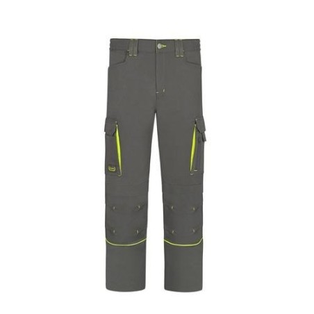 PANTALON STRETCH CON VIVOS FLUOR GRIS L9000 T-50