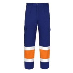 PANTALON ALTA VISIBILIDAD TERGAL NJA./AZUL T-46