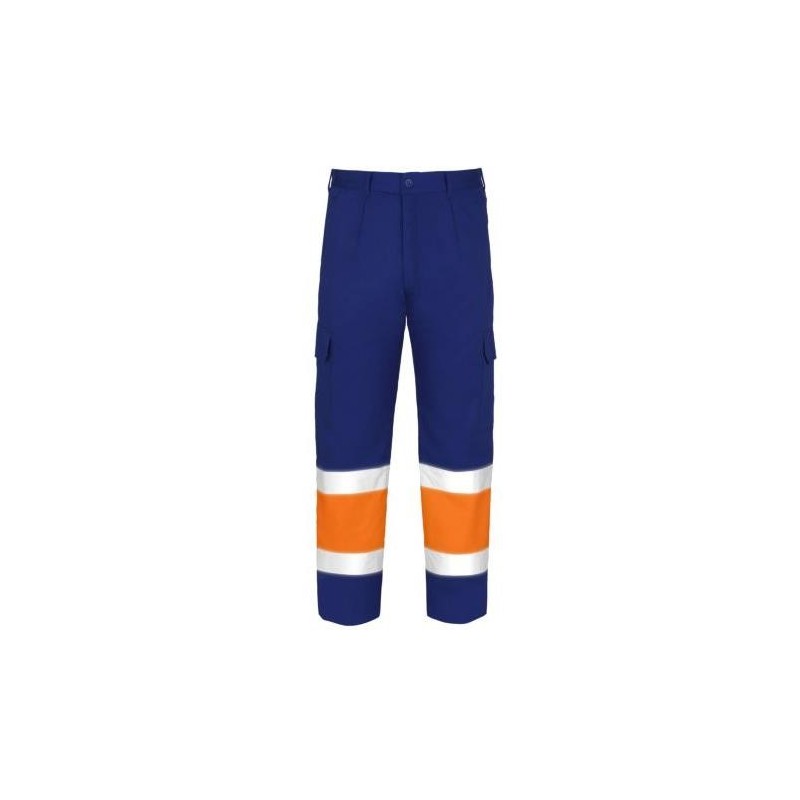 PANTALON ALTA VISIBILIDAD TERGAL NJA./AZUL T-50