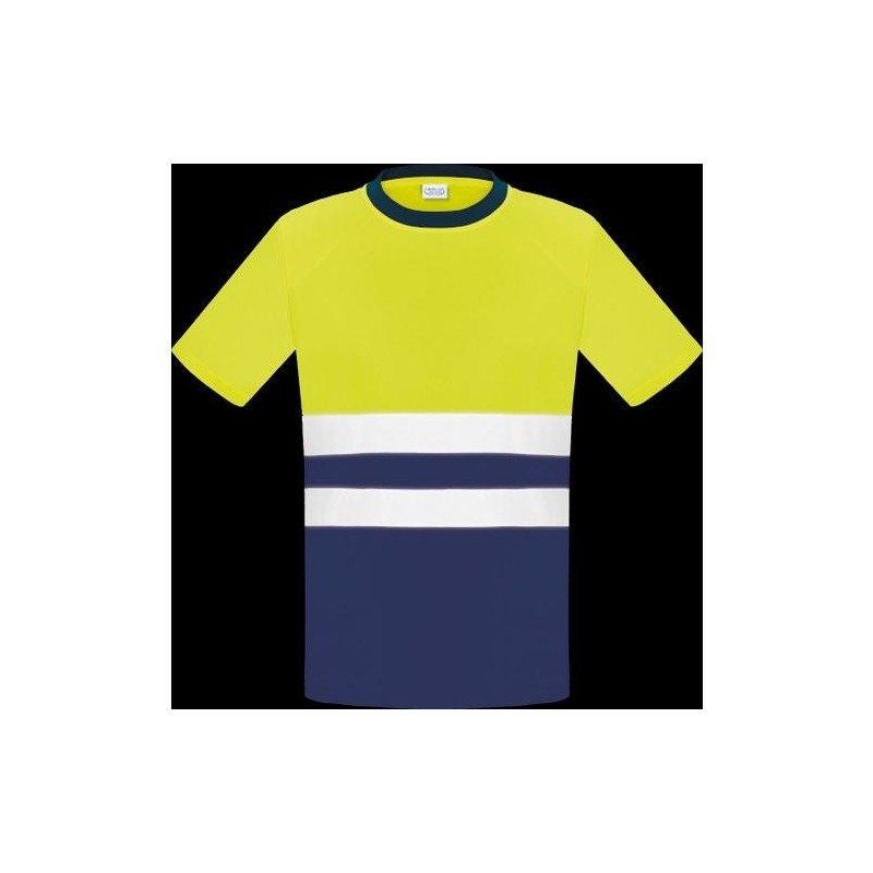 CAMISETA A.V. BICOLOR AMARILLO MANGA CORTA L3000 L