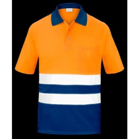 POLO A.V. BICOLOR NARANJA M/C COOLMAX L3000 M