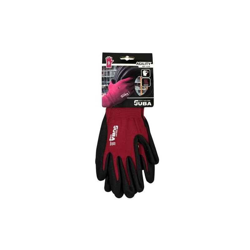GUANTE NITRILO AGILITY 10/XL GRANATE (H4118/10)