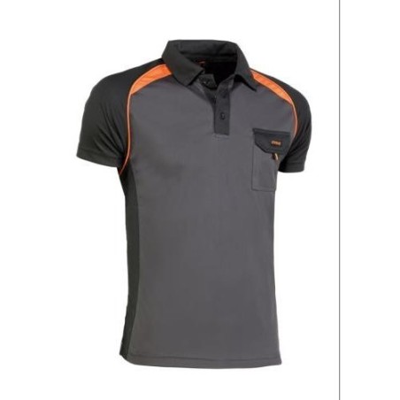 POLO COOL WAY NEGRO/NARANJA 964 XL