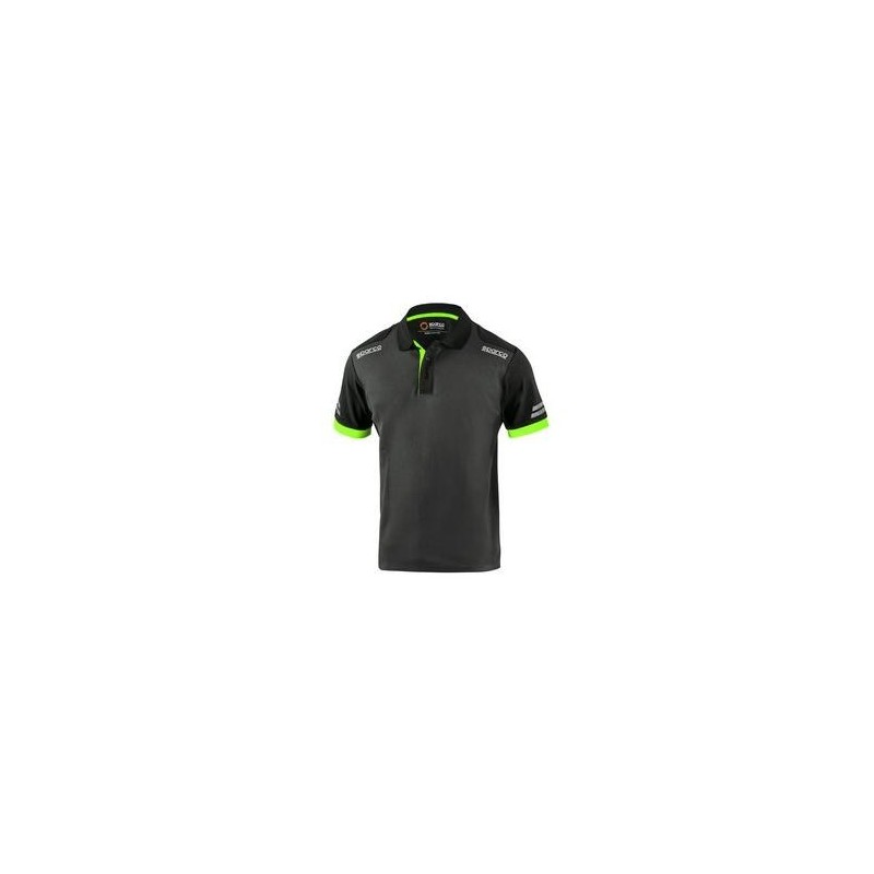 POLO TOLEDO M/CORTA GRIS VERDE T-3XL