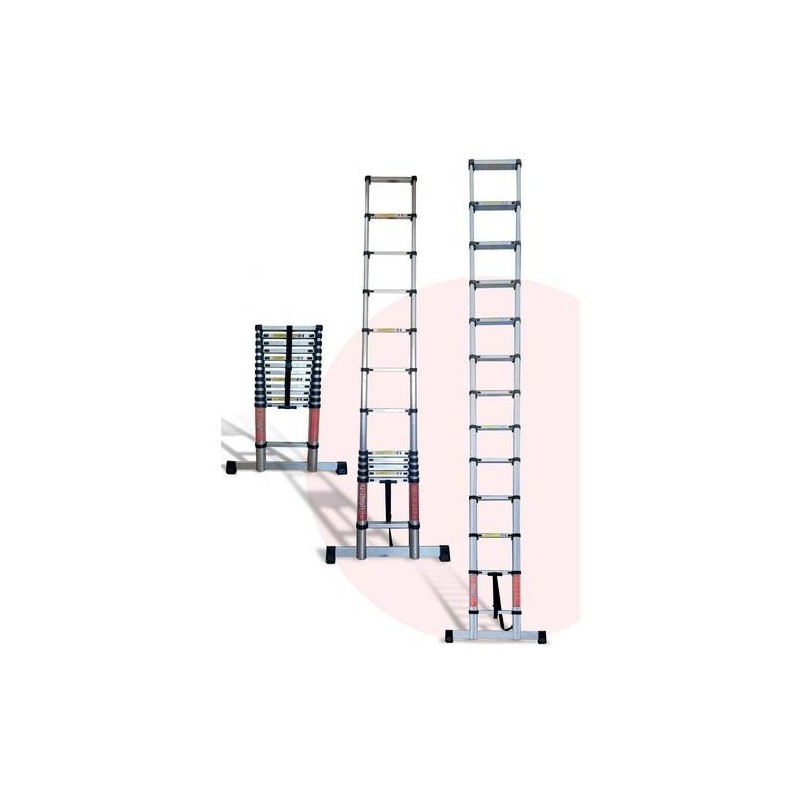 ESCALERA TELESCOPICA PLEGABLE 9 PELDAÑOS