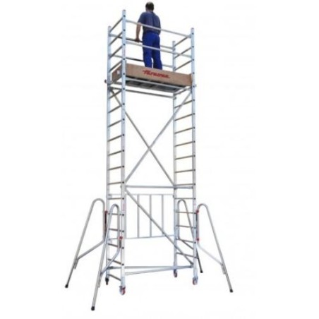 ANDAMIO ALUMINIO C/RUEDAS 75X160CM PACK 1 RS160