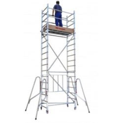 ANDAMIO ALUMINIO C/RUEDAS 75X160CM PACK 4 RS160