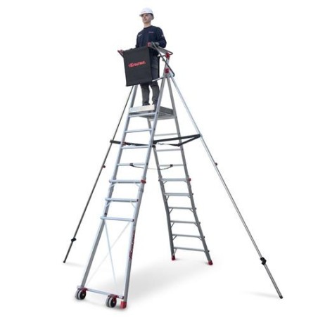 ESCALERA C/ PLATAFORMA Y 6 PELDAÑOS Y ESTABIL PLS6