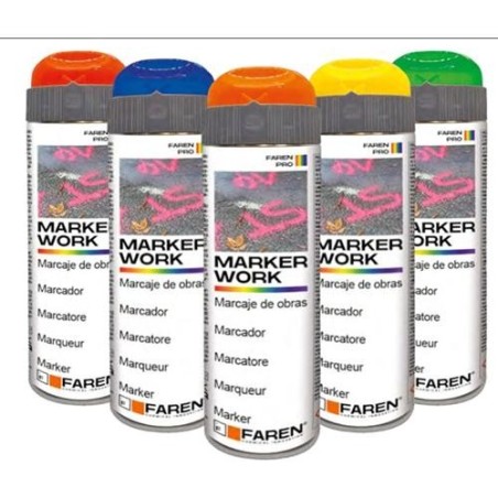 MARCADOR DE OBRA PROFESIONAL SPRAY VERDE 500ML