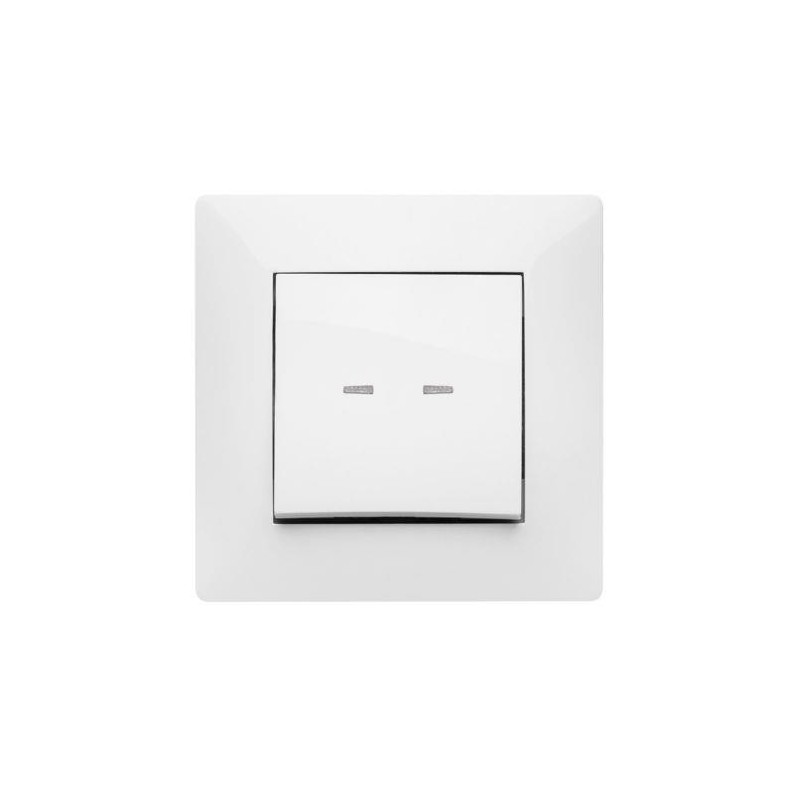 PULSADOR LUMINOSO 10 AH. 250  V.  BLANCO 9111