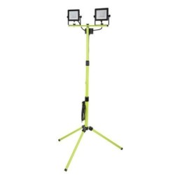 PROYECTOR LED DOBLE TRIPODE ECO NEGRO 2400LM 2X30W