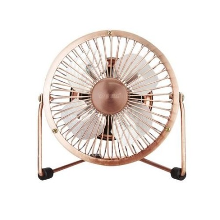 MINI VENTILADOR SOBREMESA 9,5CM 2,5W 5V DC COBRE