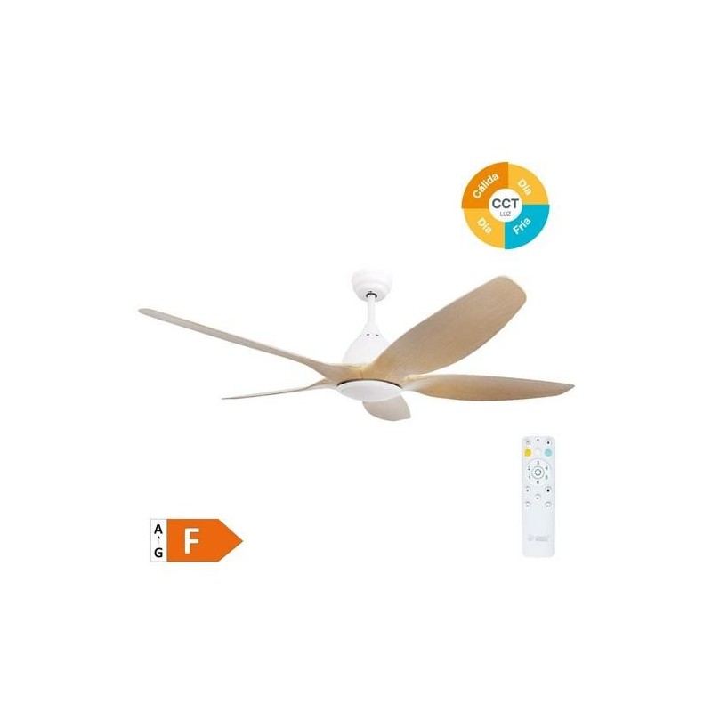 VENTILADOR TECHO KILWA MANDO Ø152 DC 220-240V BL