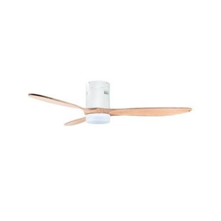 VENTILADOR TECHO DC 132CM 35W BLANCO/MADERA