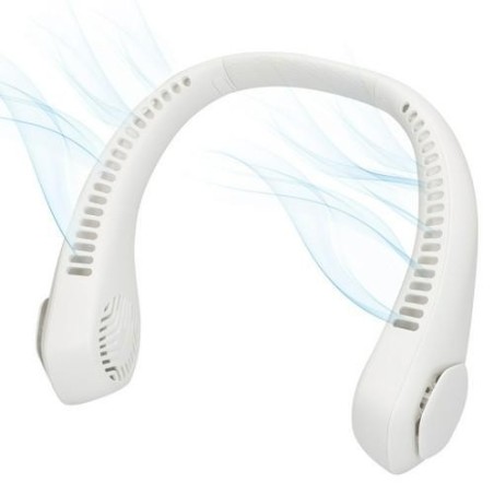 VENTILADOR CUELLO C/CARGADOR USB 22,5X20,5 CM