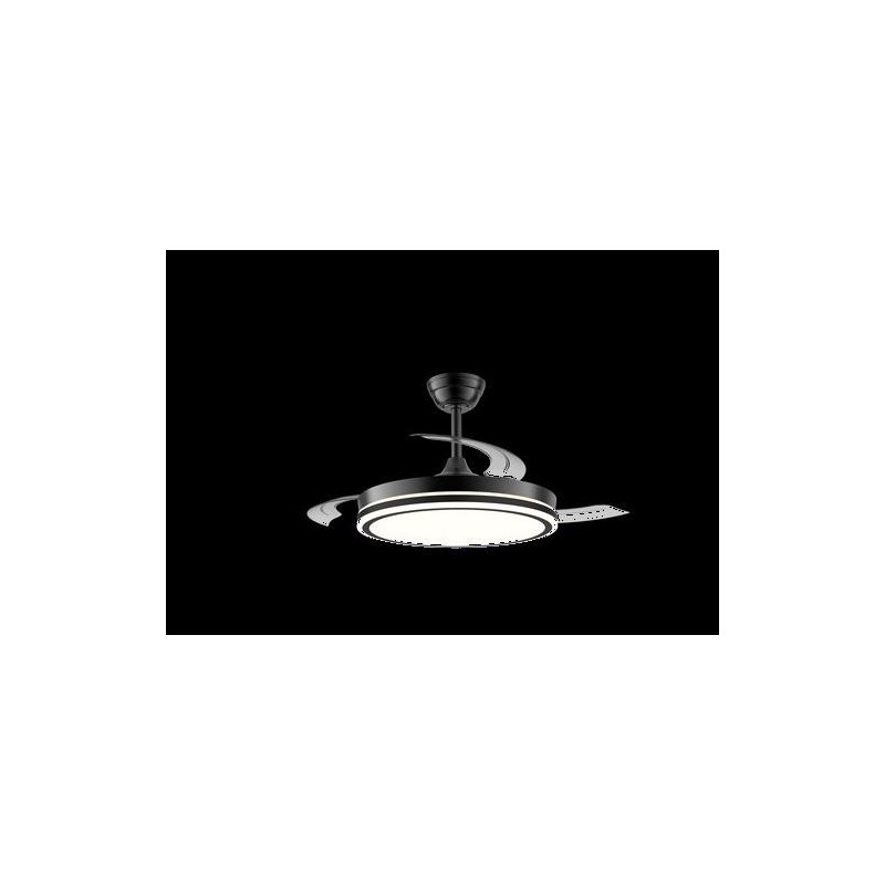 VENTILADOR TECHO NIGHT EVO DC 60W 3CCT/DIM NEGRO