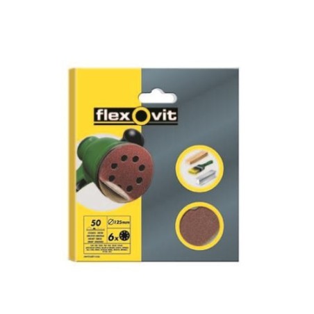 DISCO LIJA VELGRIP 150 6 AGUJEROS GRUESO 6 UDS