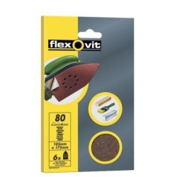 LIJA MOUSE VELGRIP 95X145 6 AGUJEROS GRUESO 6 UDS