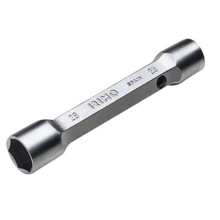 LLAVE TUBULAR EXAGONAL DOS BOCAS CROMO 12-13