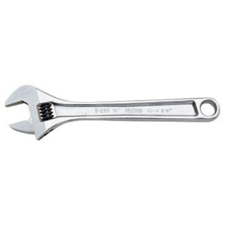 LLAVE AJUSTABLE MOLETA CENTRAL CROMADA 6