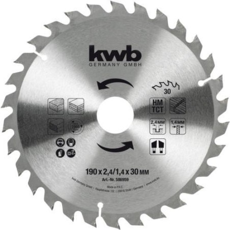 SIERRA CIRCULAR HM 190X30/20/16 Z30 49586959