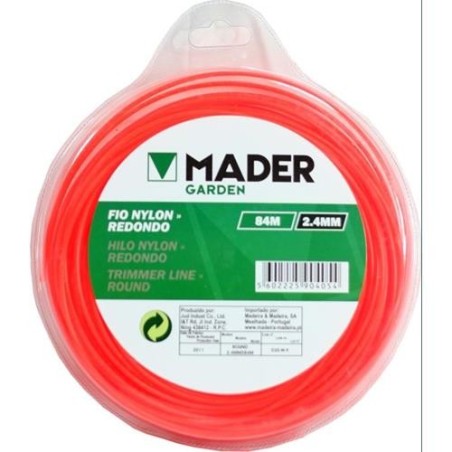 HILO NYLON REDONDO 2,4 MM. 84 M. 90405