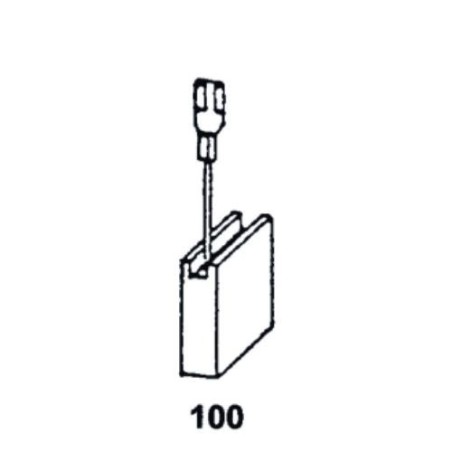 JUEGO ESCOBILLA PVC AEG/MILWAUKEE/SPIT 1366J