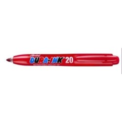 ROTULADOR RETRACTIL DURA-INK 20 ROJO