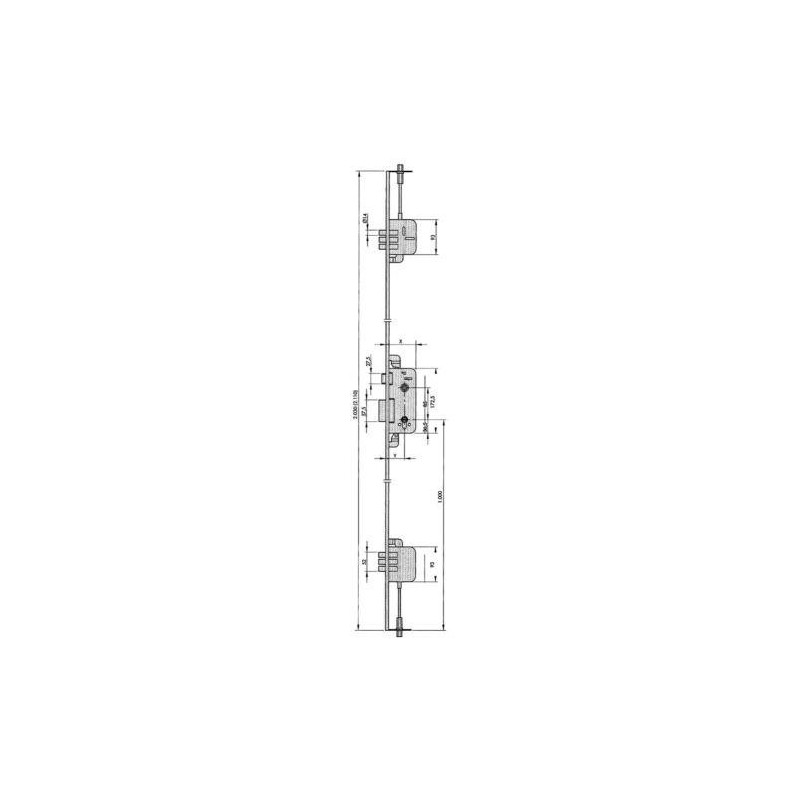 CERRAD.SEGUR.8920-80 AL YL6 70 M3 CERRADERO LARGO