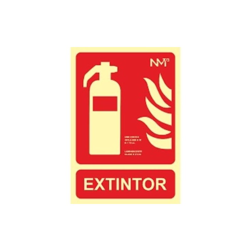 CARTEL PVC 21X30 EXTINTOR
